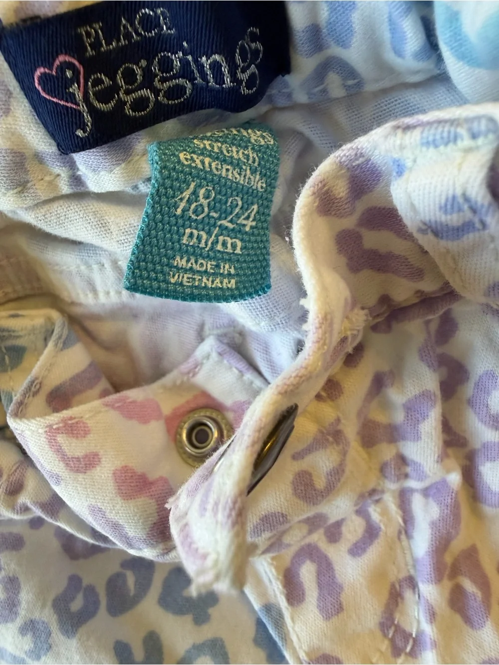 The Children's Place 18-24 Months Girls Jeggings Bundle Ombré Cheetah & Pastel